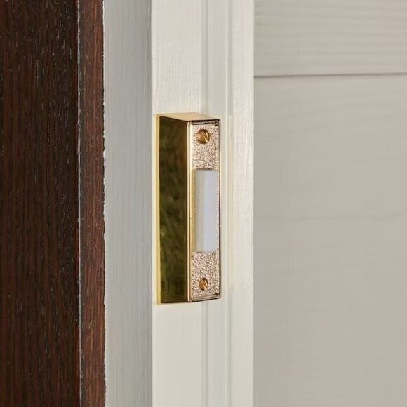 *Utilitech Wired Lighted Gold Doorbell Button - NIB - Picture 4 of 5